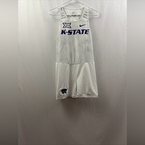 Womens Nike Pro Elite Kansas State Track Unitard Large
Running Speedsuit White